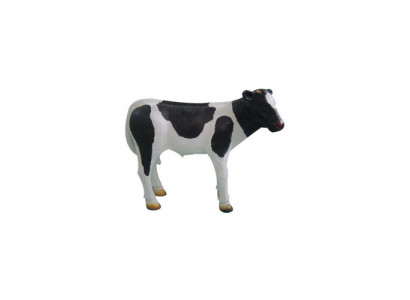 Veau Vache Boeuf Boucher Publicité Boucher Animal Debout Accroche-regard Statue 92 cm