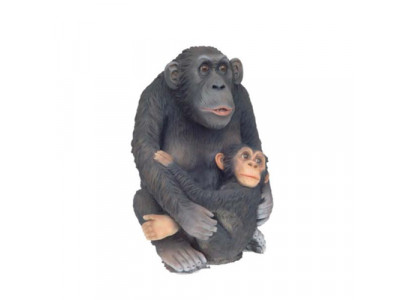 figure de singe statues de figures abstraites modernes peintes en argent nouveau 75cm statue nouvelle