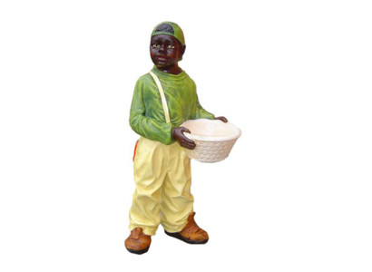 Figure décorative Statue Sculpture 90 cm Figures Statues Sculptures Noir USA P36
