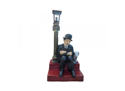 Lampe Luminaire Figurine Statue Sculpture 70cm Statues Sculptures Charlie Chaplin P3