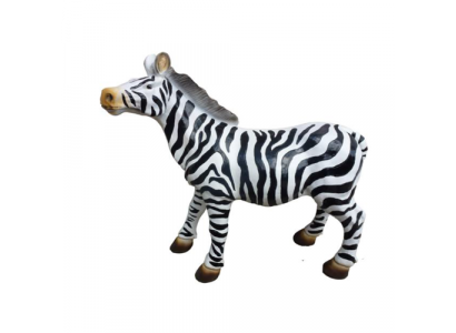 Design moderne Jardin d'animal zèbre en plastique Décoration Déco Sculpture 70cm nouveau