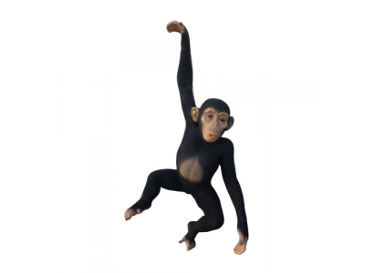 figure de singe statues abstraites figures modernes peintes en argent nouvelles statues de 95 cm nouvel