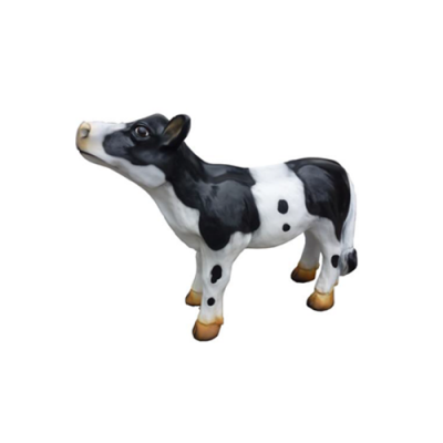 Veau Vache Boeuf Boucher Publicité Boucher Animal Stand Accroche-regard Statue 58 cm