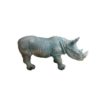 Nasshorn Statue décorative Figurine de jardin Statues 60 cm Statue grandeur nature en plastique