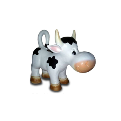 Décoration de jardin Figurines en plastique Statue de vache amusante de 45 cm peinte à la main nouveauté