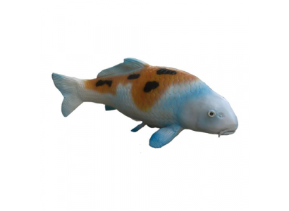 Statue décorative de poisson, figurines de jardin, statues de 40 cm en plastique de taille réelle.