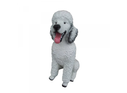Caniche Statue décorative Figurines de jardin Statues 62cm Figure grandeur nature en plastique