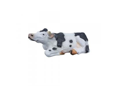 Figure de vache moderne en plastique, sculpture de bétail, statues, figures, décoration, veau de 70cm.