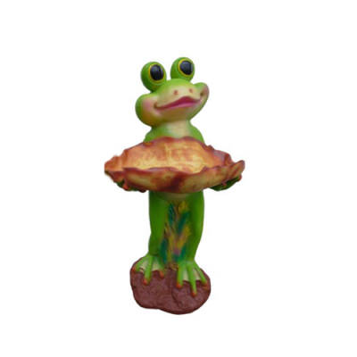 Conception moderne grenouille animal de jardin de 65 cm décoration sculpture décorative verte nouvelle