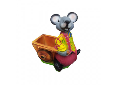 Sculpture moderne décorative et belle en forme de souris, hauteur de la figure 60 cm.