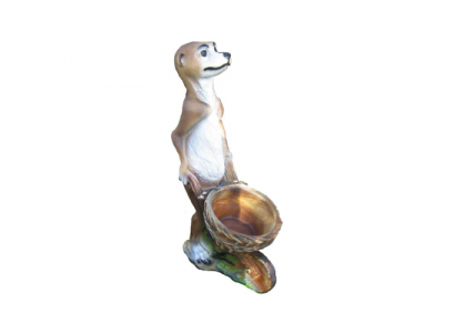 Statue de jardin décorative en plastique design moderne Furet de 60 cm