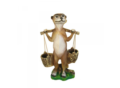 Sculpture de jardin moderne Ferret en plastique de 60 cm, décoration de statue décorative