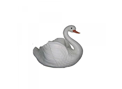 Statue décorative de cygne Figurines de jardin Statues de 34 cm Figurine grandeur nature en plastique