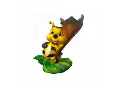 La conception moderne des abeilles pour jardin animalier à partir de 48 cm est une sculpture décorative de décorations jaunes.