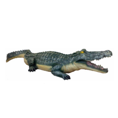Statue décorative Statues de jardin Figures 50cm Statue de crocodile en plastique nouvel animal