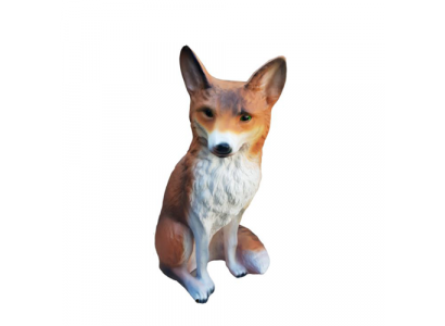 Belle sculpture décorative d'un renard, hauteur de la figure 48 cm.