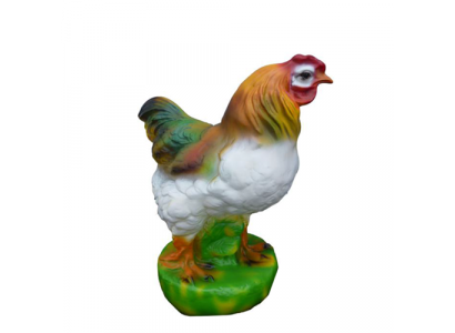 Figurine d'oiseau en forme de poule Statue Décoration de jardin Sculpture Sculptures décoratives