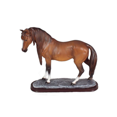 Figurine de cheval, statues de figures abstraites modernes colorées peintes nouvel 38cm statue