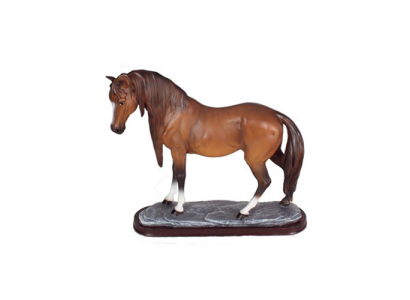 Figurine de cheval, statues de figures abstraites modernes colorées peintes nouvel 38cm statue