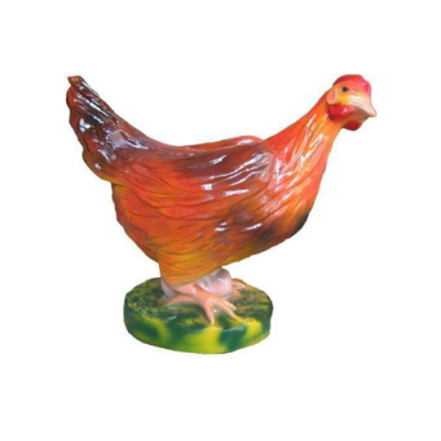 Figures décoratives poule en plastique Décoration de Pâques poule figure de jardin hauteur 32 cm nouveau