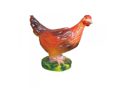 Figures décoratives poule en plastique Décoration de Pâques poule figure de jardin hauteur 32 cm nouveau