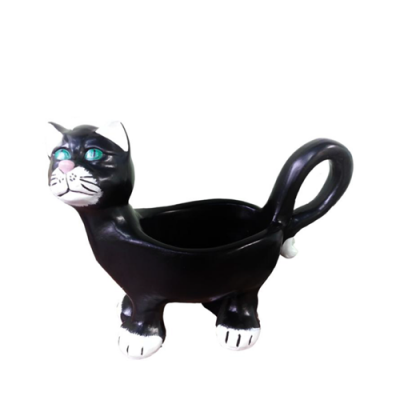 Statue de chat pour la décoration de jardin en sculpture décorative.