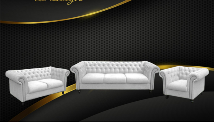 Ensemble de canapé Chesterfield Design Mobilier de salon Canapé 3-2-1 Places Canapés canapés