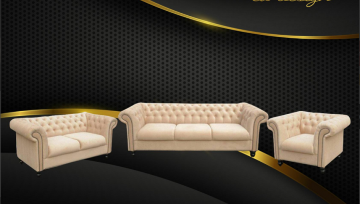 Ensemble de canapé Chesterfield Design Mobilier de salon Canapé 3-2-1 Places Canapés canapés
