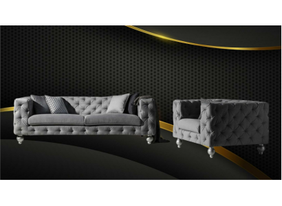 Suite complète de canapés en textile pour 32 personnes, design moderne pour salon
