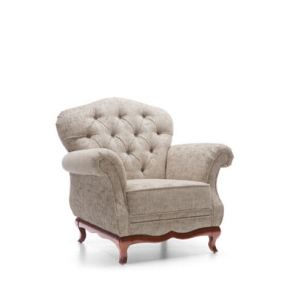 Chesterfield Fauteuil 1 Place Canapé Fauteuil Fauteuil Revêtement Siège Mobilier Tissu Textile