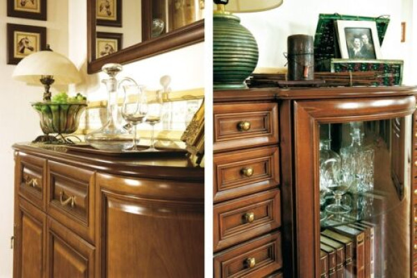 Commodes brunes style antique Buffet armoire Commodes en bois Armoire