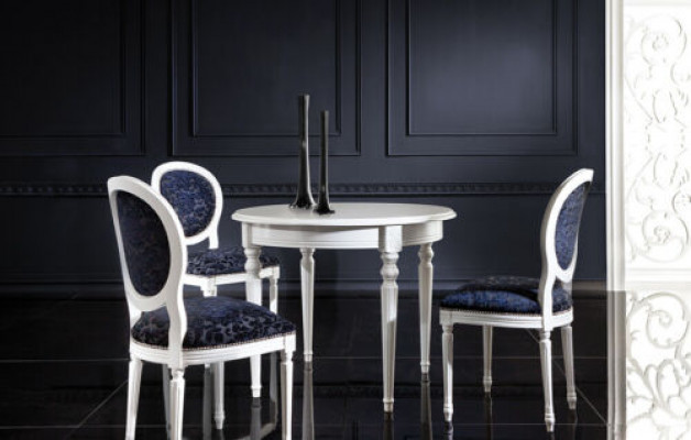 Tables rondes en bois mobilier de salle à manger Table classique Table ronde de salle à manger nouvel