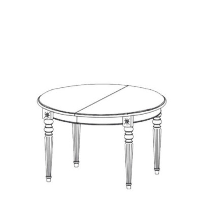 Tables rondes en bois mobilier de salle à manger Table classique Table ronde de salle à manger nouvel