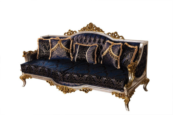 Bleu royal ensemble de canapé canapé ensemble de canapé table basse mobilier canapé 5 pièces