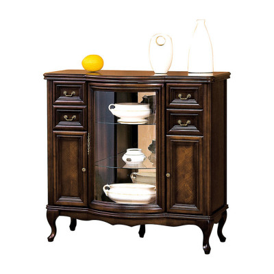 4 pièces ensemble de meubles de salon Style italien Commode Vitrine Meuble TV Chippendale