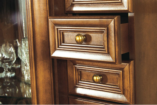 Vitrine classique, commode, vitrines, coffre de 2 tiroirs, 2 vitrines, terrain Landhof Royal Zefir 2