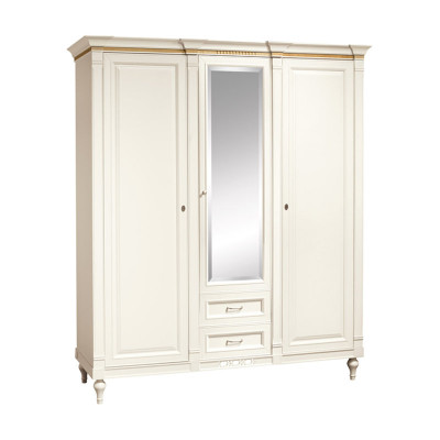 Garantie r Armoire Armoire Solide Maison de Campagne Grand Armoire à Miroir FL-D3