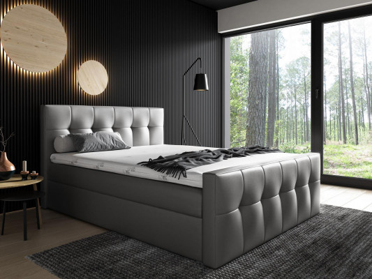 Lit Boxspring Chambre Lits 200x200 Lit rembourré Design Double Mobilier d'hôtel