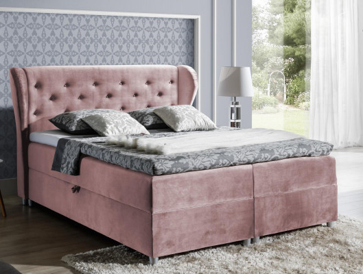 Lit Lit rembourré Lit boxspring Lits en polyester Lits doubles Lit matrimonial Cadre de lit
