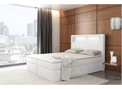 Lits boxspring éclairés lit double velours hôtel nouveau Mobilier de chambre