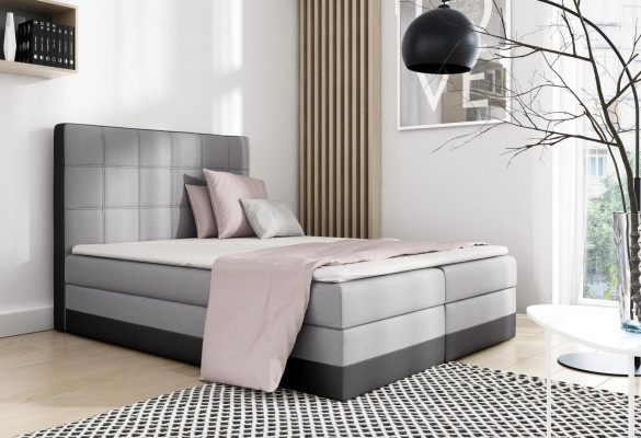 Lit double design Boxspring pour hôtel moderne chambre lit sommier rembourré