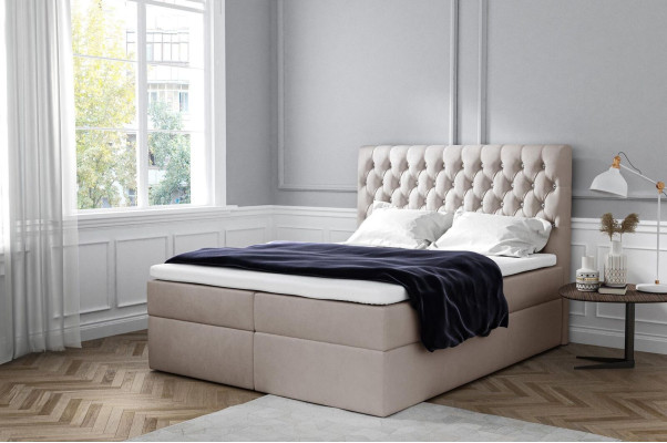 Boxspringbett Lit double Lit de mariage Cadre de lit Lit Lit rembourré Lits 180x200cm