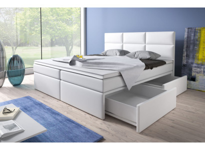 Lits Boxspring Lits Garniture Imitation cuir Designer Hôtel Double Luxe Conception nouveau