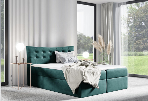 lit sommier boîte de printemps lit Chambre Rembourrage Conception Double Hôtel 180x200