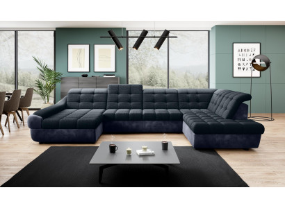 Canapé Canapé Suite de rembourrage Salon Design Canapé d'angle U-forme Canapés Canapés