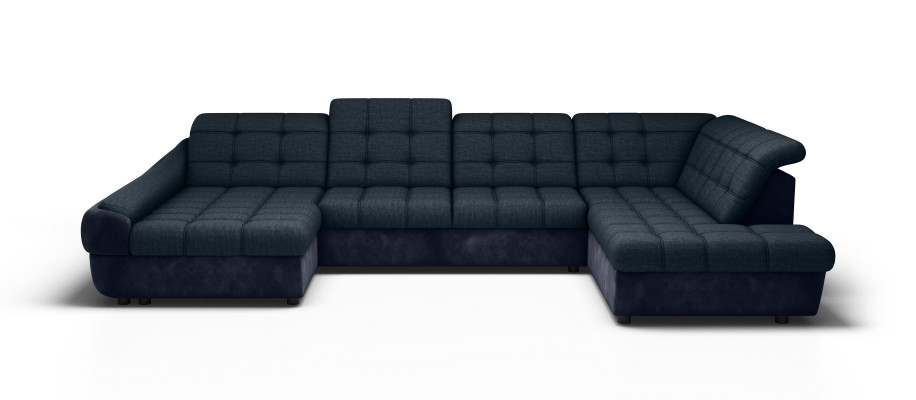 Canapé Canapé Suite de rembourrage Salon Design Canapé d'angle U-forme Canapés Canapés