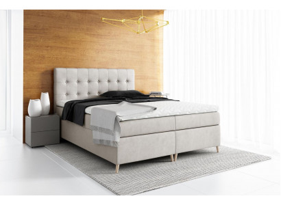 Lit rembourré Lit Box Printemps Lit Design Double Hôtel Lits Modernes Chambre