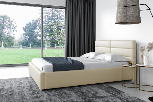 Cadre de lit design en bois Double lit Hôtel Moderne Chambres à coucher Lits Lit rembourré