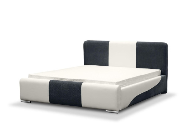 Lit Cadre de lit Conception de chambre Doubles Moderne Tissu Hôtel 160x200 Lits neuf