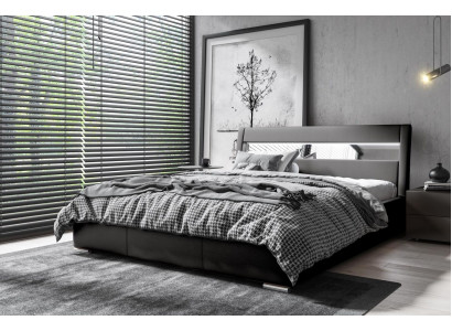 Cadre de lit Conception de lit en bois Double Hôtel Lit Moderne Lits de Chambre Mobilier de Lit